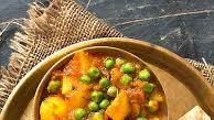 Aloo Matar Sabzi Recipe - Potatoes Peas In Tomato Gravy Aloo Matar Sabzi Recipe - Potatoes Peas In Tomato Gravy