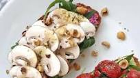 Bruschettas végétariennes aux champignons LOU Bruschettas végétariennes aux champignons LOU