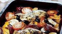 Mediterranean chicken with roasted vegetables Mediterranean chicken with roasted vegetables