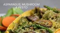 Asparagus And Mushroom Pesto Spaghetti Squash Recipe by Tasty Asparagus And Mushroom Pesto Spaghetti Squash Recipe by Tasty