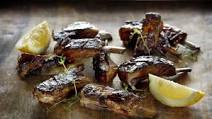 Slow-cooked lamb ribs Slow-cooked lamb ribs