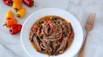Slow Cooker Cuban Ropa Vieja Slow Cooker Cuban Ropa Vieja