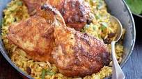 Tikka masala roast chicken with spiced pilau rice Tikka masala roast chicken with spiced pilau rice