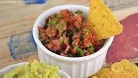Corn Chips with Salsa and Avocado Dip, Jain Salsa Corn Chips with Salsa and Avocado Dip, Jain Salsa