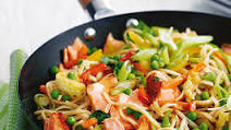Teriyaki salmon noodles Teriyaki salmon noodles