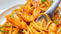 Chinese-Korean Spicy Garlic Shrimp Spaghetti Chinese-Korean Spicy Garlic Shrimp Spaghetti