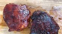 Smoked Chicken Thighs with Bite Through Skin Smoked Chicken Thighs with Bite Through Skin