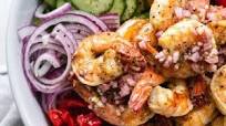 Mediterranean Chopped Salad with Lemon Garlic Shrimp Mediterranean Chopped Salad with Lemon Garlic Shrimp