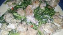 Simple Way to Make Favorite Spicy creamy chicken with kangkong Simple Way to Make Favorite Spicy creamy chicken with kangkong