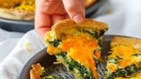 Spinach and Cheddar Quiche Spinach and Cheddar Quiche