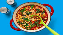 One-Pot Chicken Sausage & Chickpea Soup with Spinach & Italian Seasoning One-Pot Chicken Sausage & Chickpea Soup with Spinach & Italian Seasoning