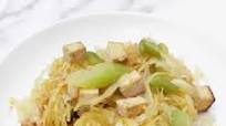 Vegan Tofu Chow Mein with Spaghetti Squash Vegan Tofu Chow Mein with Spaghetti Squash
