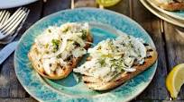 Crab and fennel bruschetta Crab and fennel bruschetta