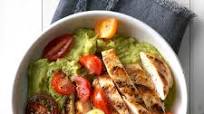 Grilled Chicken Guacamole with Cherry Tomatoes Grilled Chicken Guacamole with Cherry Tomatoes