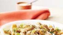Turkey, Pear Waldorf Salad with Coconut Curry Dressing Turkey, Pear Waldorf Salad with Coconut Curry Dressing