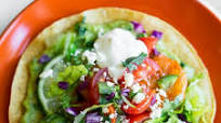 Shrimp Tostadas with Easy Blender Guacamole Shrimp Tostadas with Easy Blender Guacamole