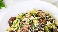 Roasted Spaghetti Squash with Parmesan Mushrooms Roasted Spaghetti Squash with Parmesan Mushrooms