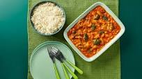 Chickpea and vegetable curry with rice Chickpea and vegetable curry with rice
