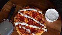 Cast Iron Skillet Pizza with Homemade Ranch Dressing Cast Iron Skillet Pizza with Homemade Ranch Dressing