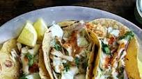 Skillet-Grilled Fish Tacos With Cilantro-Lime Crema Skillet-Grilled Fish Tacos With Cilantro-Lime Crema