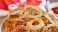 Onion rings in air fryer or pan fried (vegan) Onion rings in air fryer or pan fried (vegan)