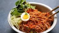 Spicy Korean Cold Noodle Salad Spicy Korean Cold Noodle Salad