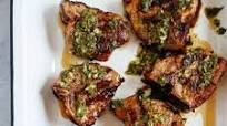 Grilled Lamb Chops with Chimichurri Sauce Grilled Lamb Chops with Chimichurri Sauce