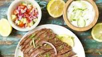Greek Marinated Flank Steak with Tzatziki Greek Marinated Flank Steak with Tzatziki