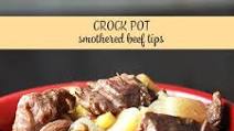 Smothered Crock Pot Beef Tips Smothered Crock Pot Beef Tips