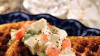 Creamed Chicken on Corn Meal Waffles Creamed Chicken on Corn Meal Waffles