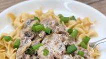 Slow Cooker Ground Beef Stroganoff Slow Cooker Ground Beef Stroganoff
