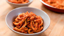 Hand Rolled Pici with Tomato Sauce Hand Rolled Pici with Tomato Sauce