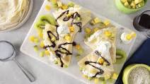 Street Fair Rice Crepes with Tropical Fruit Street Fair Rice Crepes with Tropical Fruit