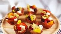 Crispy Prosciutto Antipasto Cups Crispy Prosciutto Antipasto Cups