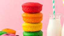Easy Rainbow Donuts Easy Rainbow Donuts