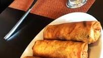 Lumpias de fideos de arroz rellenas de camarones Lumpias de fideos de arroz rellenas de camarones