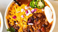 Four Bean Spicy Crockpot Chili Four Bean Spicy Crockpot Chili