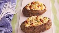Cheddar-Bacon Twice-Baked Potatoes Cheddar-Bacon Twice-Baked Potatoes