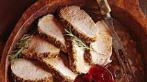 Lemon-Rosemary Pork Loin with Cherry Sauce Lemon-Rosemary Pork Loin with Cherry Sauce