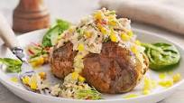 Tuna and sweetcorn jacket potatoes Tuna and sweetcorn jacket potatoes
