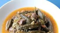 Lebanese Okra Stew with Meat (Bamia bi Lahme) Lebanese Okra Stew with Meat (Bamia bi Lahme)