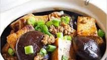 Braised Bean Curd with Mushrooms (Firm Tofu) Braised Bean Curd with Mushrooms (Firm Tofu)