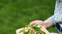 Barley Salad with Spicy Hummus Dressing Barley Salad with Spicy Hummus Dressing