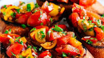 Tomato Basil Bruschetta (Julie and Julia Style!) Tomato Basil Bruschetta (Julie and Julia Style!)