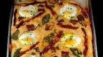 Bacon Cheddar and Eggs in Wells Focaccia Bacon Cheddar and Eggs in Wells Focaccia