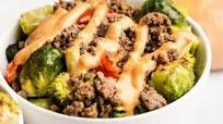 Beef & Veggie Bowls with Comeback Sauce Beef & Veggie Bowls with Comeback Sauce