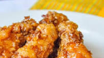Crispy Honey Garlic Chicken Wings Crispy Honey Garlic Chicken Wings