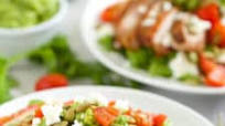 Grilled Chicken Fajita Salad with Guacamole Dressing Grilled Chicken Fajita Salad with Guacamole Dressing