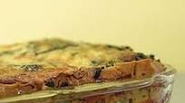 Strata with Beef, Cheese and Spinach Strata with Beef, Cheese and Spinach