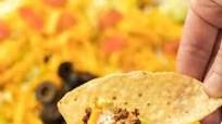 Ground beef taco dip Ground beef taco dip